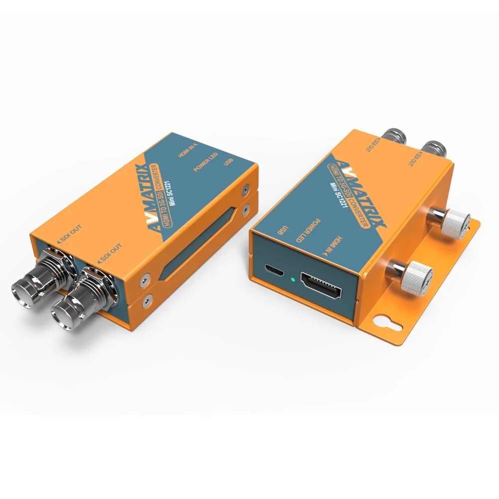 AVMATRIX Mini SC1221 Конвертер HDMI в SDI Карманный преобразователь вещания Входной сигнал