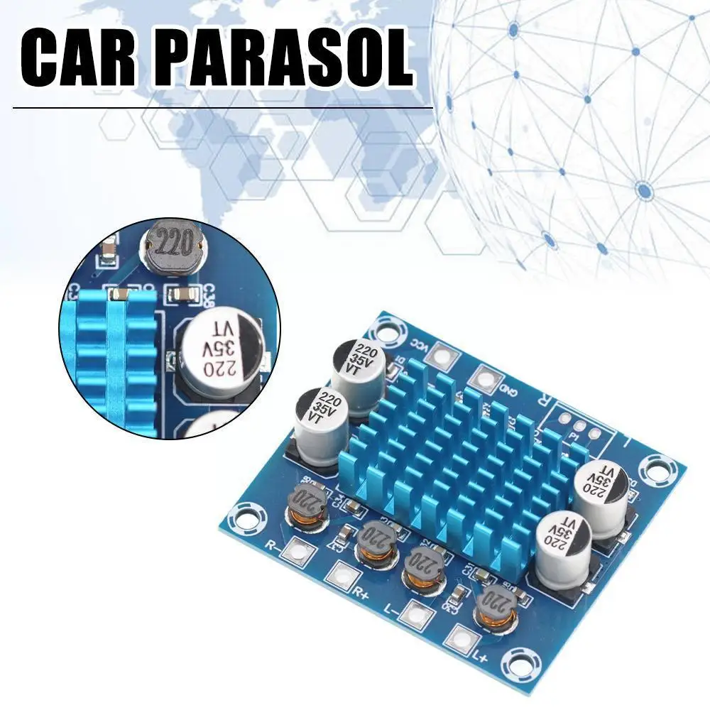 Плата цифрового аудио усилителя высокой четкости, модуль усилителя Mp3 12 В 24 В, Плата усилителя двухканального 30 Вт для Arduino XH-A W8W0