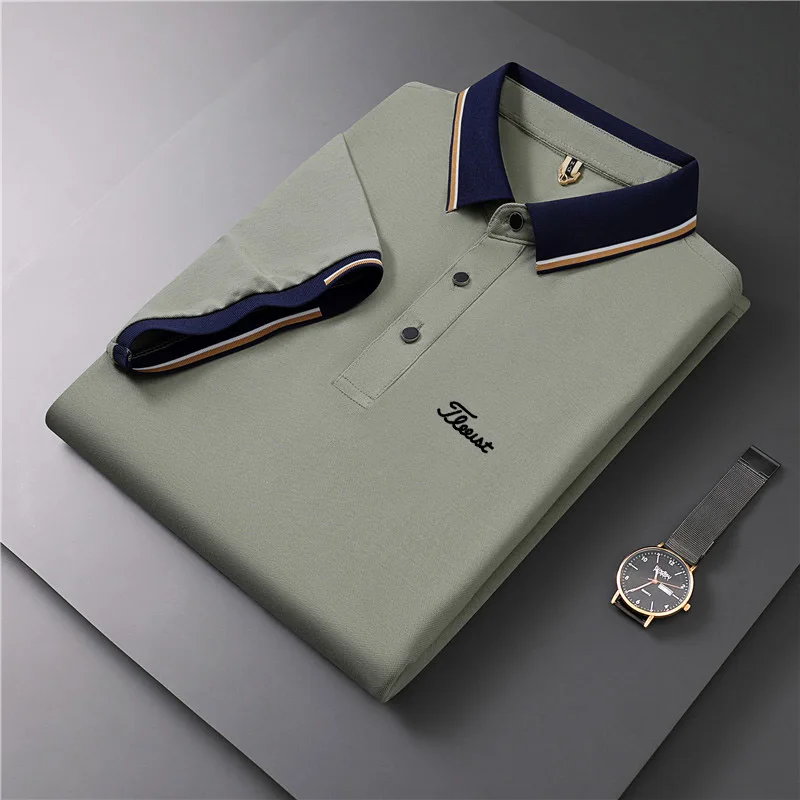 New Embroidery Golf Clothing Summer Golf Shirts for Men's Short-sleeved T-shirt Golf Polo Shirt Fashion Casual Golf Ball Jersey