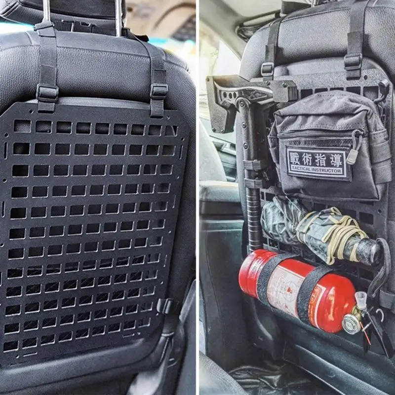 

Car Seat Storage Organizer Elastic String Net Magic Sticker Mesh Universal Back Seat Organizers For Most Vehicles For Shooters