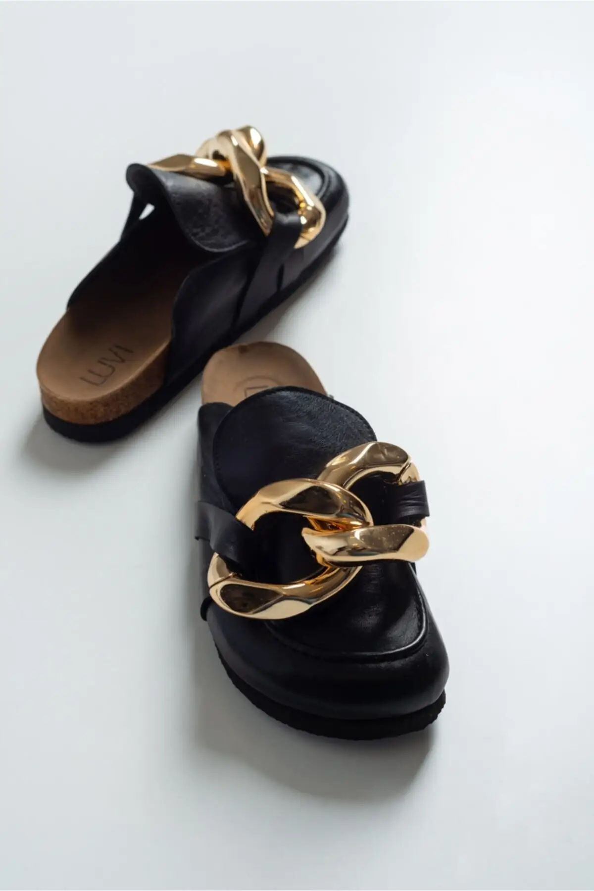 

Genuine Leather the Process Cılt Women Slippers
