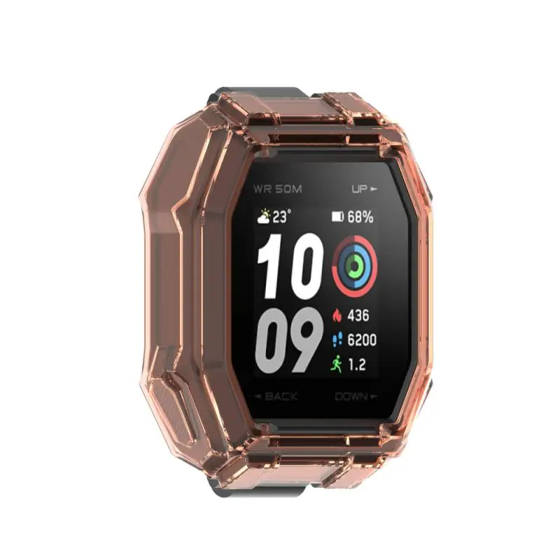 

Цветной защитный чехол из ТПУ для часов Huami Amazfit Ares, полуоблегающий прозрачный защитный чехол для умных часов