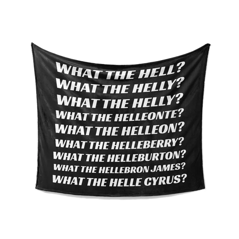Фото Gaslight Gatekeep Girlboss What The Hell What The Helly Плед для женщин, мужчин, девочек, мальчиков, детей, домашних животных, собак, кошек, дивана, дивана №2