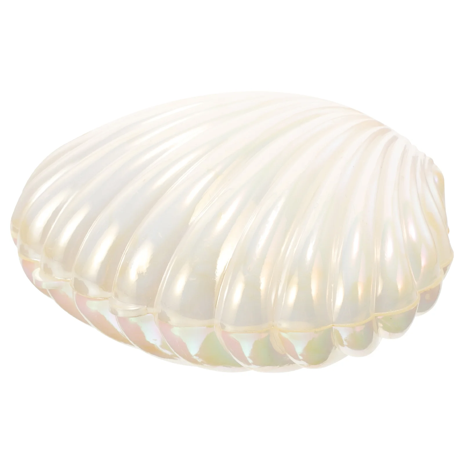 

Shell Shaped Jewelry Case Storage Decorative Tray Necklace Container Trinket Dish Plastic Organizer Seashell