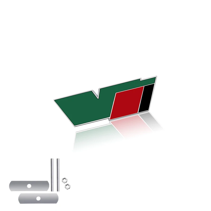 

Эмблема решетки V, значок для Skoda VRS Yeti Fabia Rapid Kodiaq Karoq, украшение на крышку, металлические наклейки на задний багажник