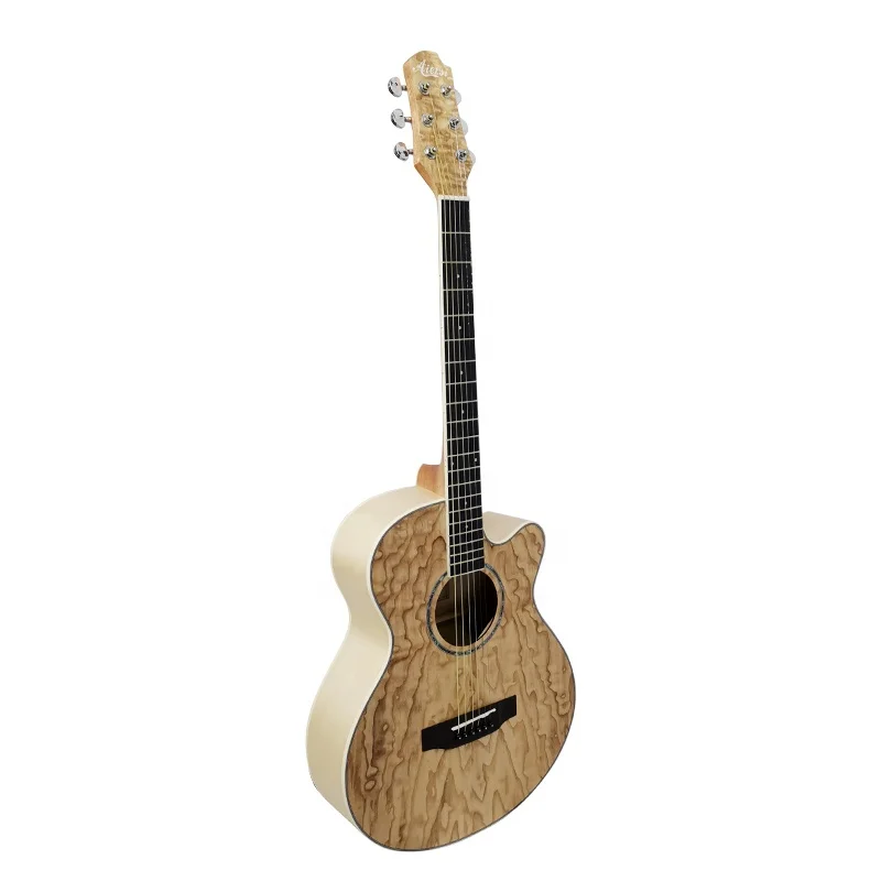 

Aiersi brand stringed musical instruments Aider top basswood guitar body richlite wood accessory 6 string acoustic guitar