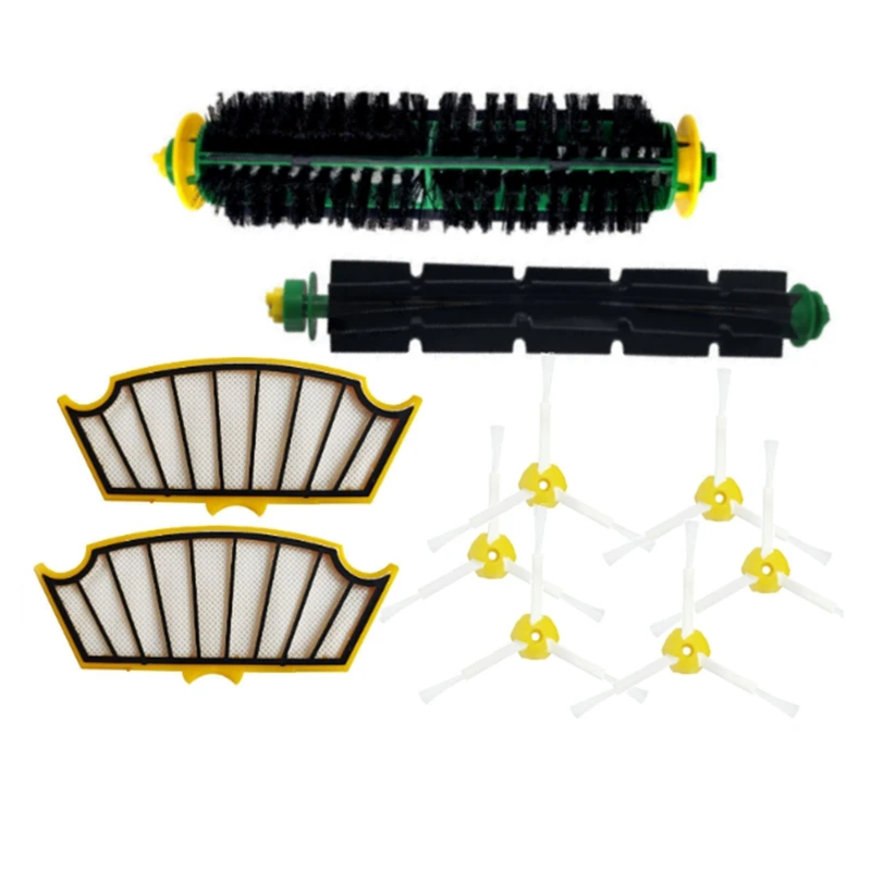 

Main Brush Side Brush Hepa Filter Parts Replacement Parts Accessories For Irobot Roomba 500 Series 550 520 535