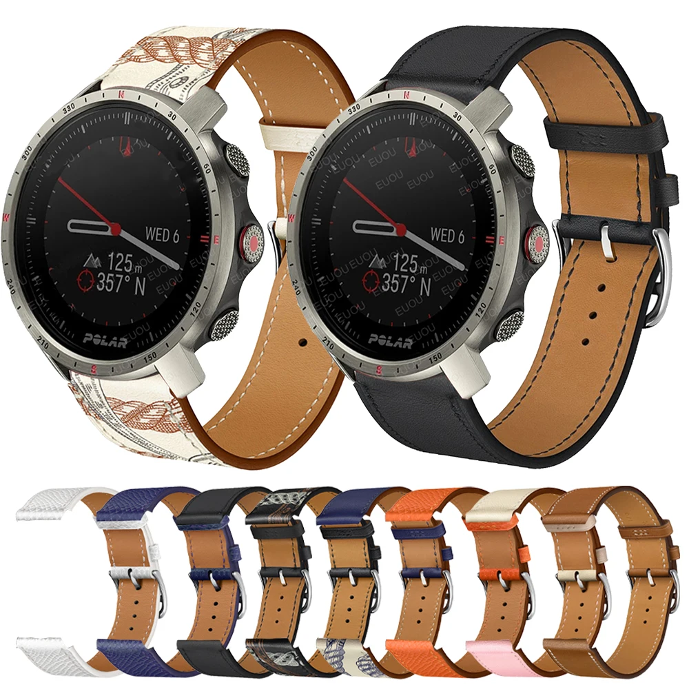 

Leather Strap For POLAR IGNITE 2 VANTAGE M2 M / UNITE/ GRIT X Band Bracelet Wristbands 20mm 22mm Straps Accessorie Watchbands