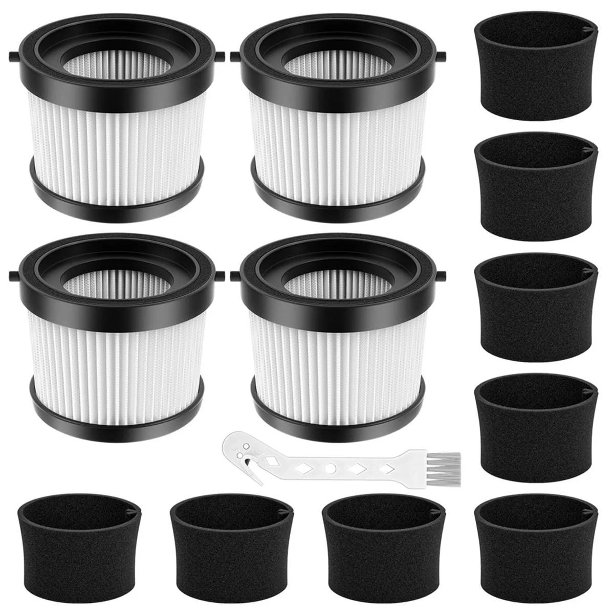 4 фильтра для DEWALT 20 в беспроводной ручной пылесос DCV501HB с 8 поролоновыми фильтрами