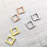 stainless steel women drop earring personalized square dangle earring gold jewelry gift wholesale free shipping brincos feminino