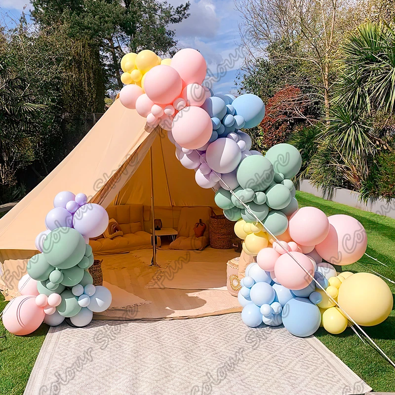 

Maca Crayon Color Latex Balloon Kits Birthday Party Wedding Backdrop Garland Arch Kit Baby Shower Decoration Vacation Atmosphere