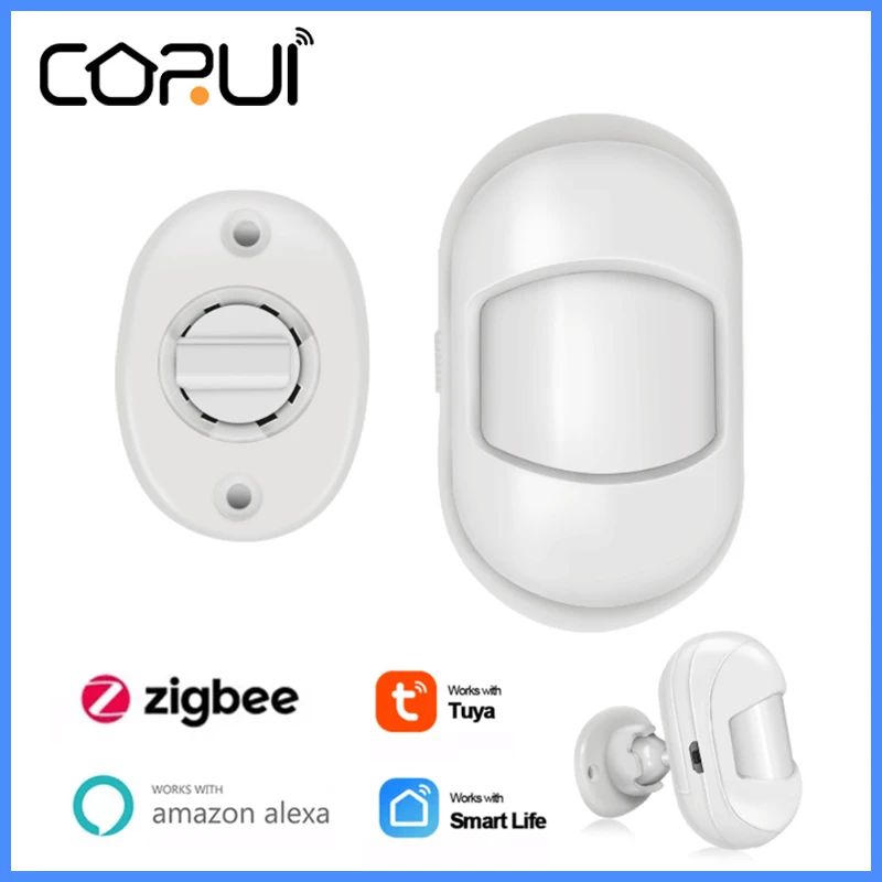 

Corui Tuya Zigbee3.0 PIR Motion Sensor Human Body Sensor Infrared Detector Remote Control Smart Home Work with Alexa Smart Life