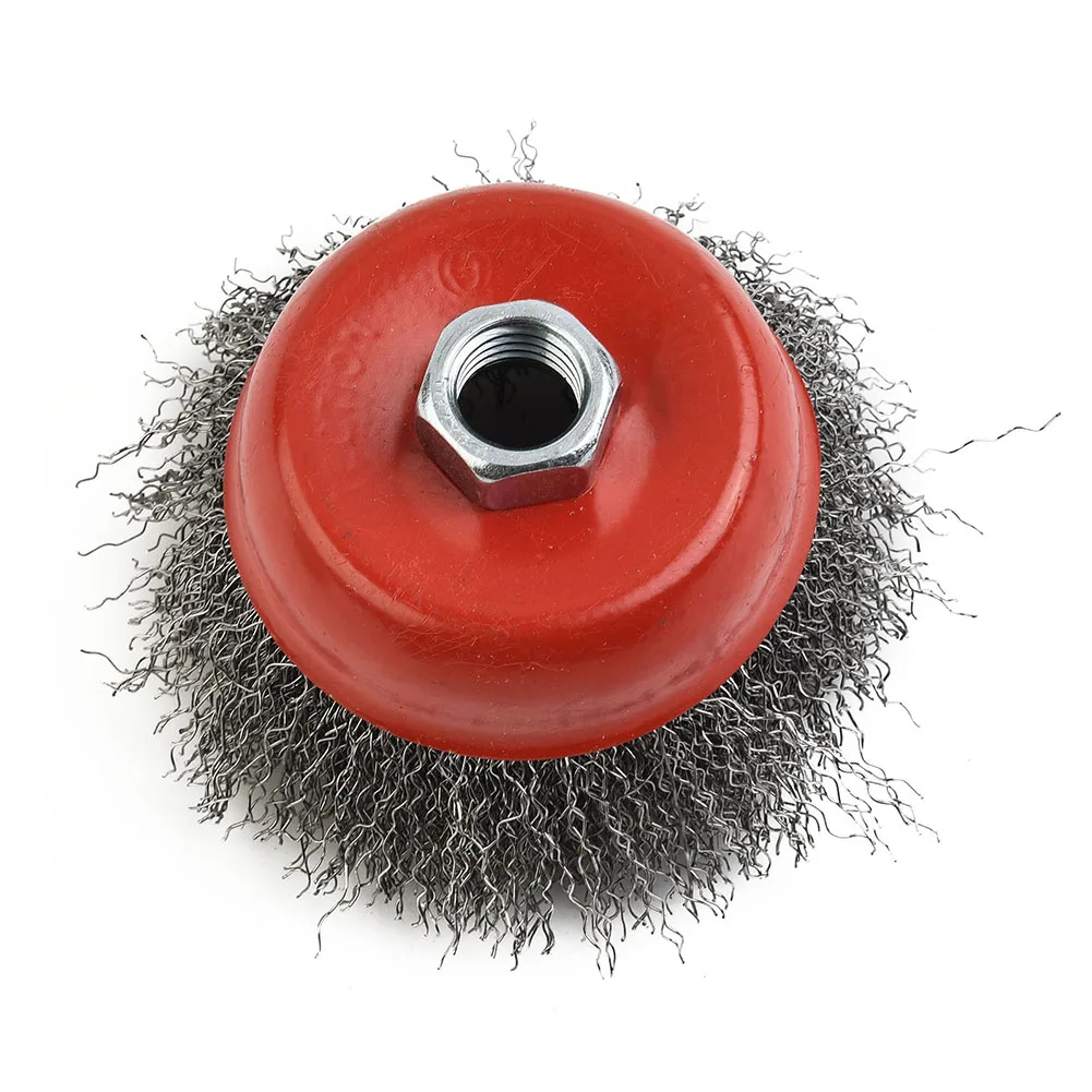 

4PC 3&4 Inch Carbon Steel Wire Wheel Cup Brush Set For 5/8"-11UNC Angle Grinders 4 PCS Wire Wheel Cup Brush Kit