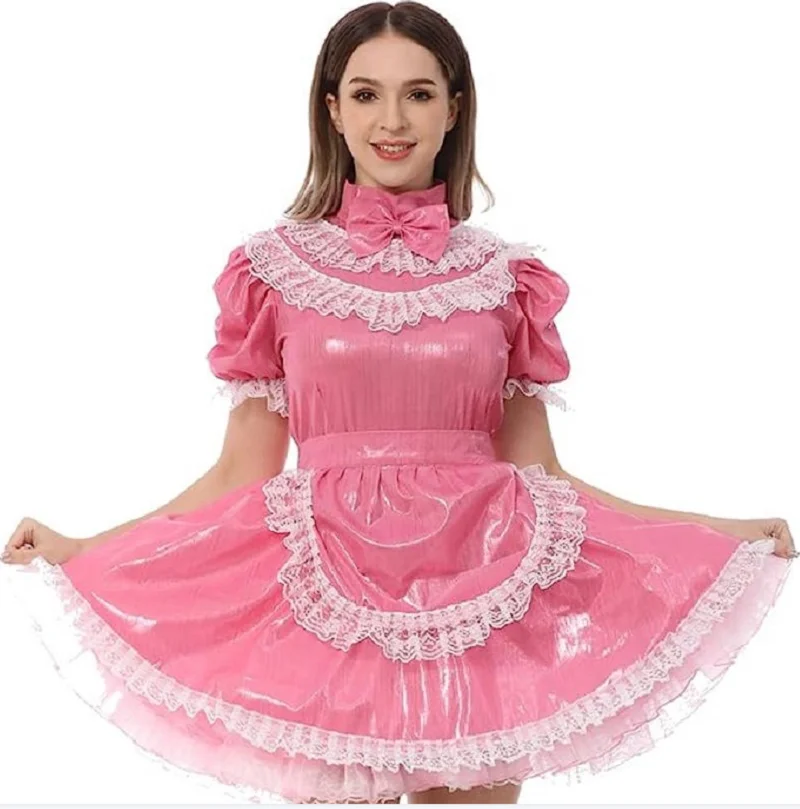 Платье с коротким рукавом для взрослых тонкое белое кружевное приталенное