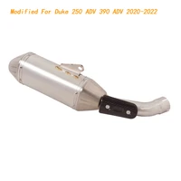 slip on motorcycle mid connect tube tail link pipe stainless steel modified for duke 250adv 390adv 2020 2022