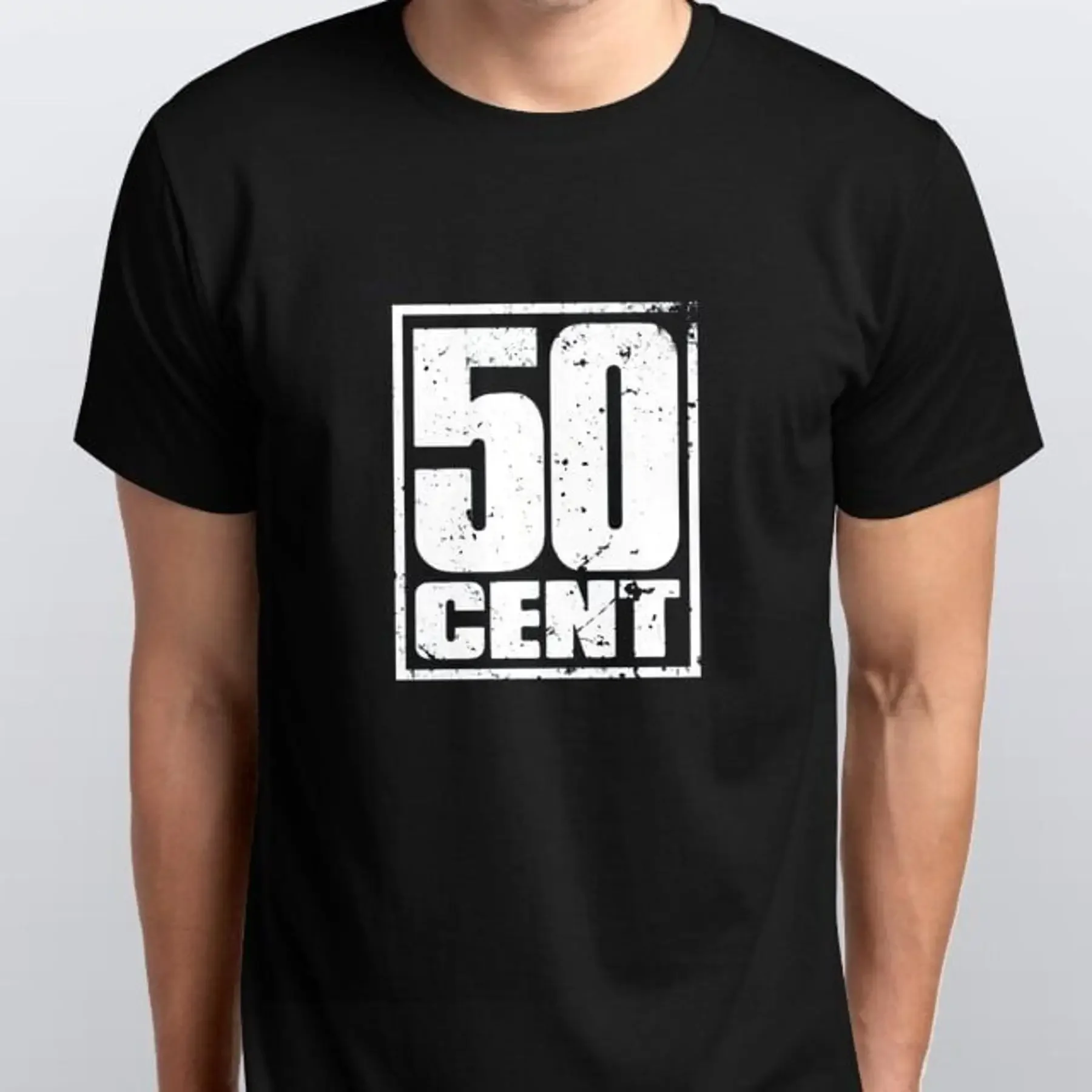 Фото НОВАЯ ФУТБОЛКА 50 CENT, размеры S, M, L, XL, XXL, цвета: черный, белый №1