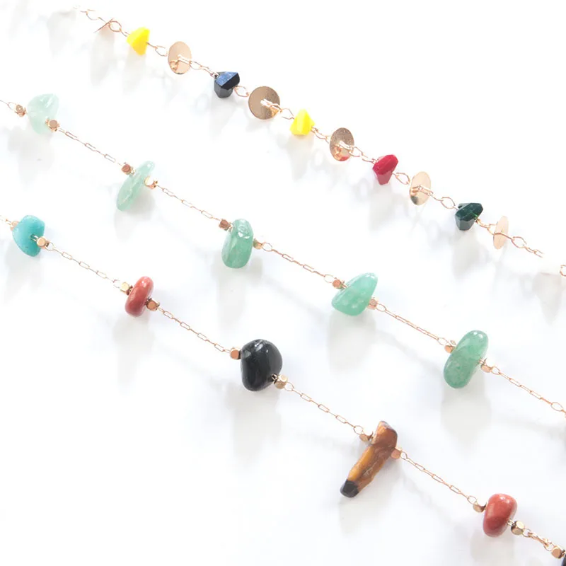 Модные нишевые дизайнерские ювелирные изделия из зеленого агата Корейская