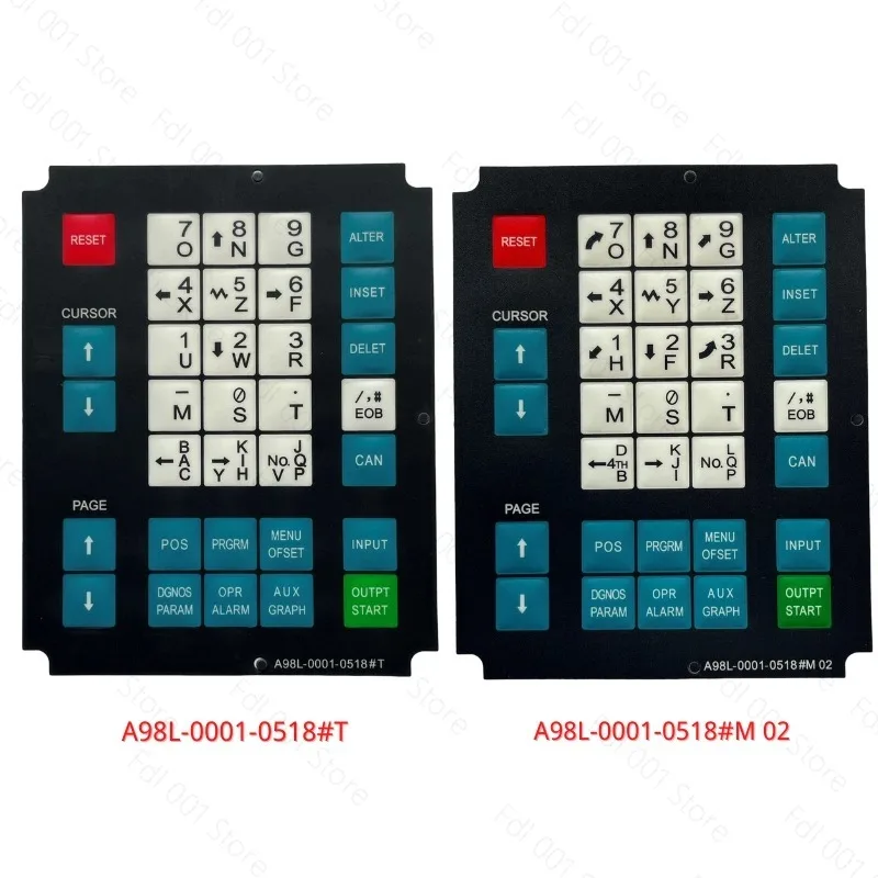 A98L-0001-0518 # Мембранная клавиатура M 02 A98L-0001-0518 0M CNC HMI с кнопками для операторской панели станка Fanuc (art.: 3920dad354d2b) - 3920dad354d2b