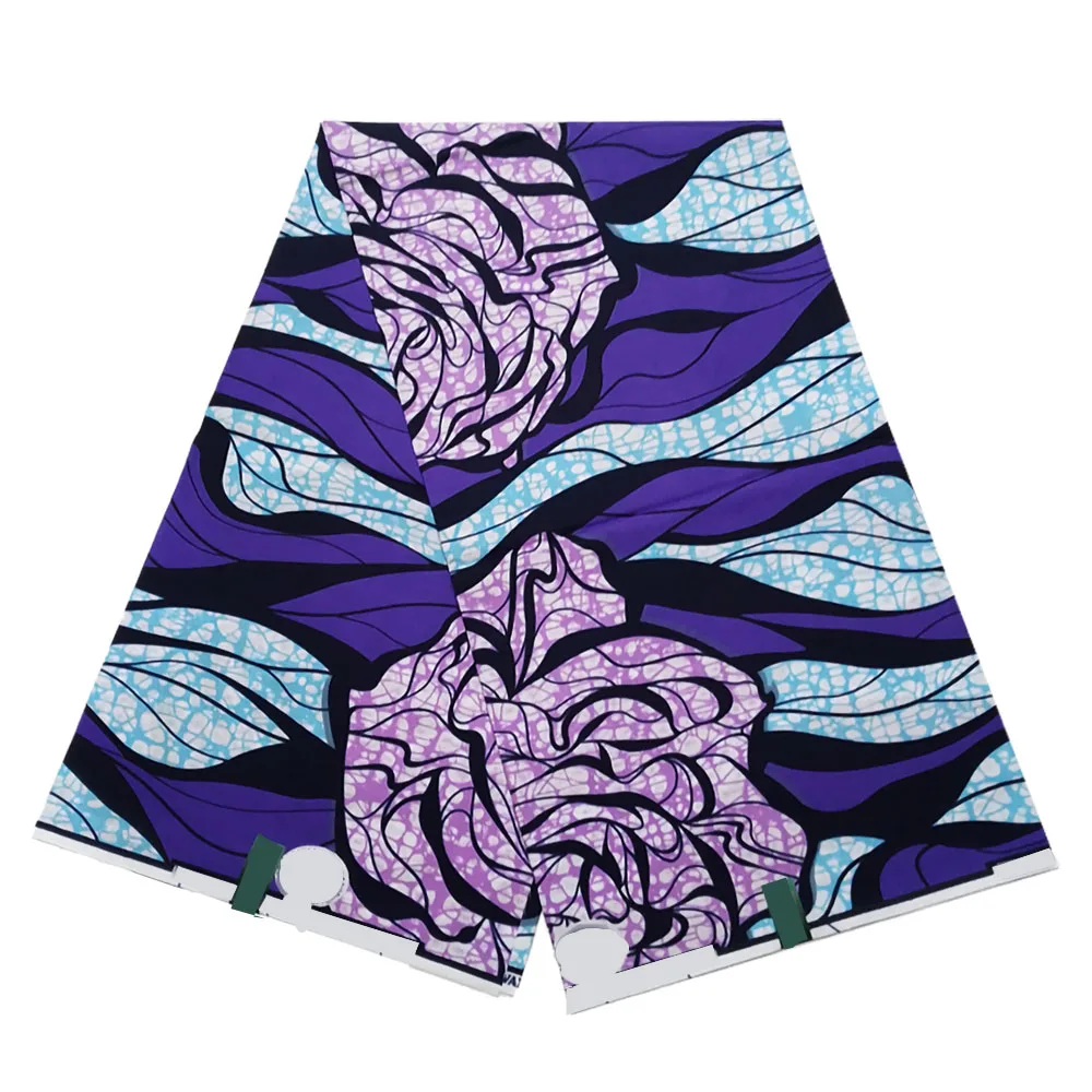 

Superior Cotton Fabric Veritable Wax Printing Sewing African Dresses For Women Sell By 6 Yards/Pcs Multiple Style 04W3