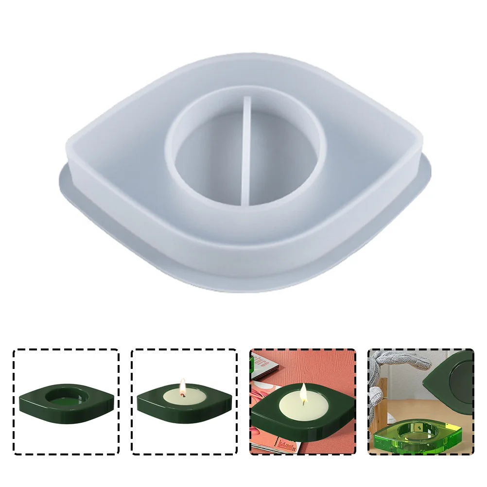 

Tealight Holder Resin Evil Eye Holder Molds for Expoxy Resin Candlestick Casting Trinket Container