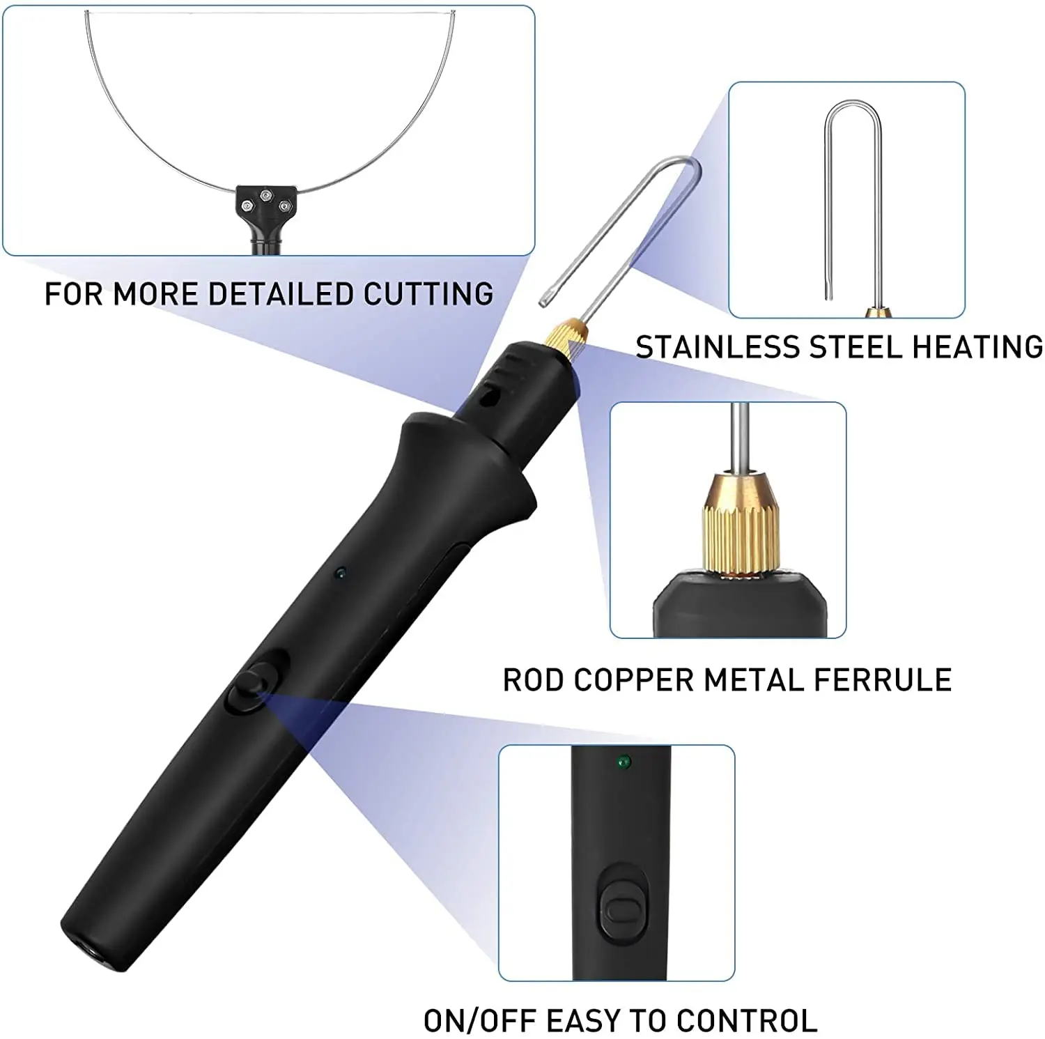 

110-260V Electric Styrofoam Cutter 18W Cutting Machine Pen Tool Set Alloy Portable Foam Cutting Knife Tool Hot Heating Wire