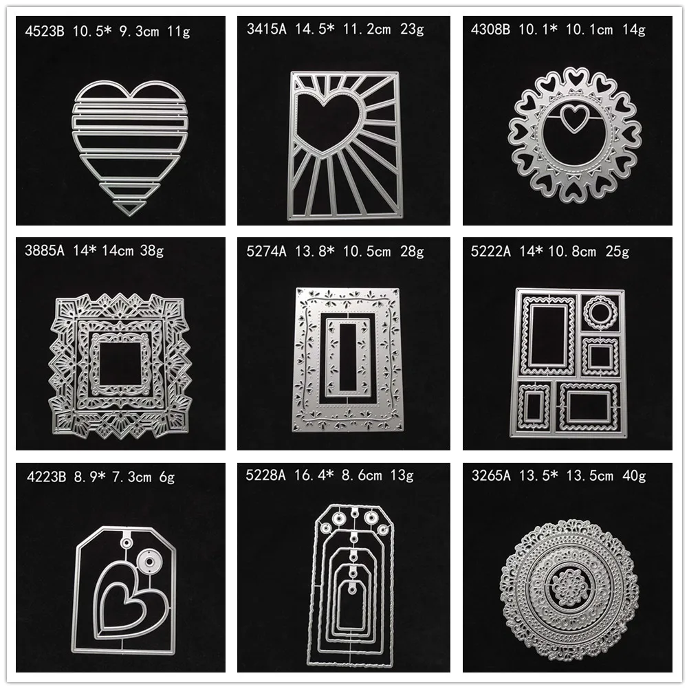 (29 Styles) 2022 NEW Lace Border Metal Cutting Dies DIY Scrapbooking Embossing Paper Photo Album Crafts Templates Mould Stencils |
