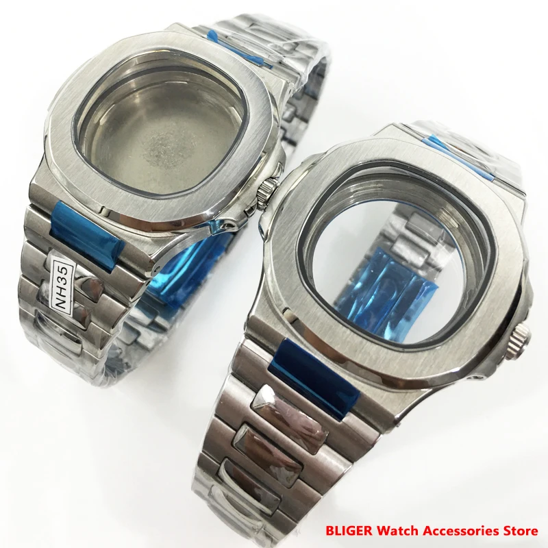 

BLIGER New Silver Square 39mm Case for 29.8mm Dial Fits NH35NH36NH38 ETA2824 2836PT5000 MIYIOTA8215 801A DG2813 Movement