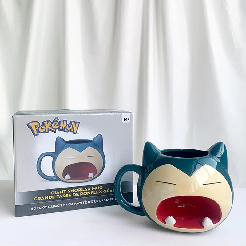 

3D Snorlax Mug Large Capacity Mug Cartoon Ceramic Water Cup Milk Coffee Tea Cup