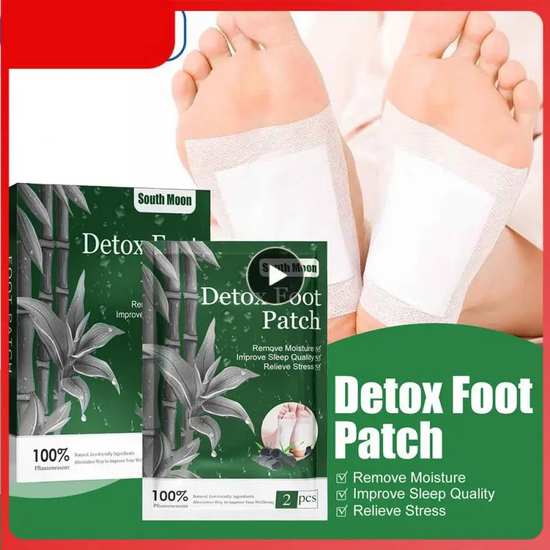 

South Moon Detox Foot Patches Pads Natural Detoxification Treat Body Toxins Helps Sleeping Relieve Stress Feet Cleansing Care