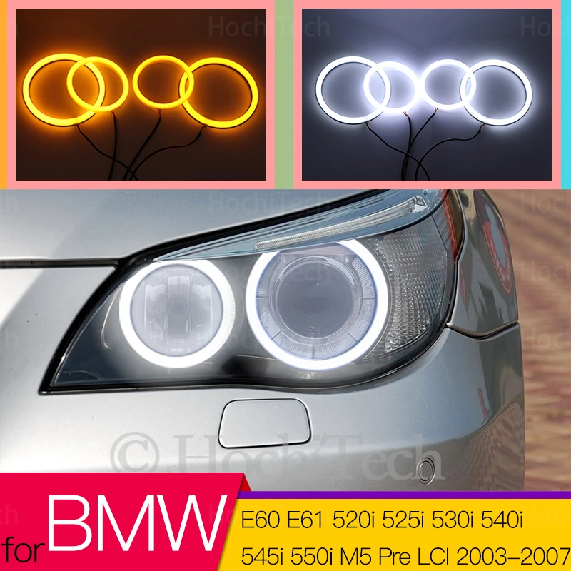 

Switchback Cotton Light LED Angel Eye Halo Dual Color for BMW E60 E61 520i 525i 530i 540i 545i 550i M5 Pre LCI 2003-2007