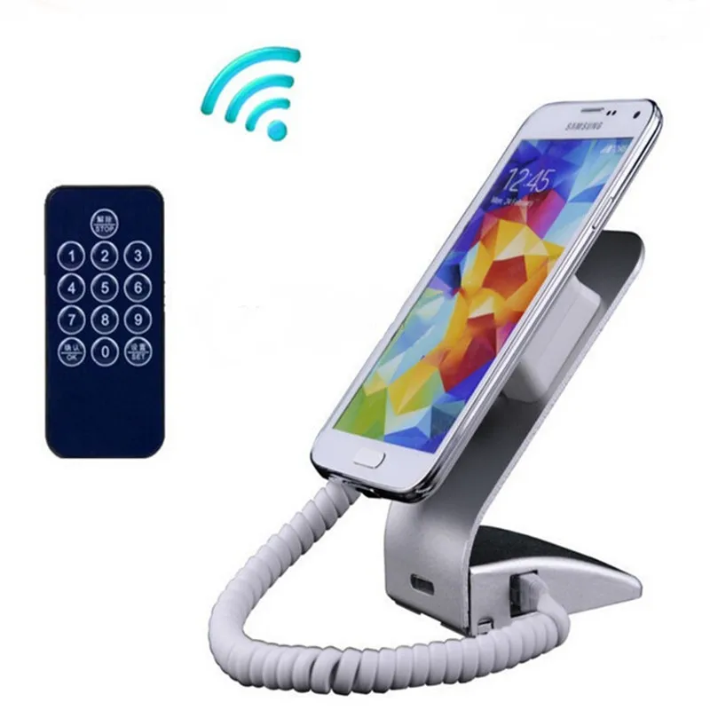 (6 Pieces/Lot) 2022 Retail Shops Exhibition Cell Phone Anti-Theft Charging Alarm Rack Mobile Security Display Stand Holder