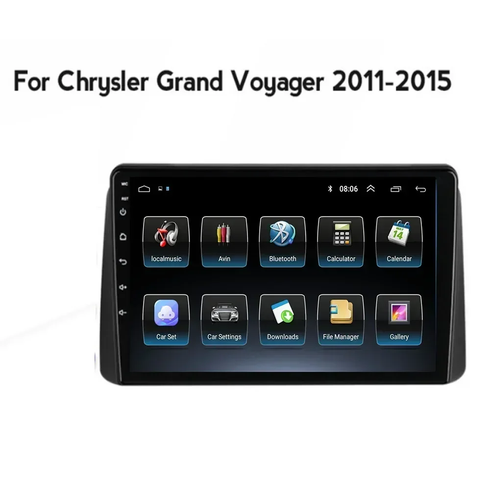 Android 13 2din Автомобильный радиоприемник с GPS-видео Мультимедийный плеер для Chrysler Grand