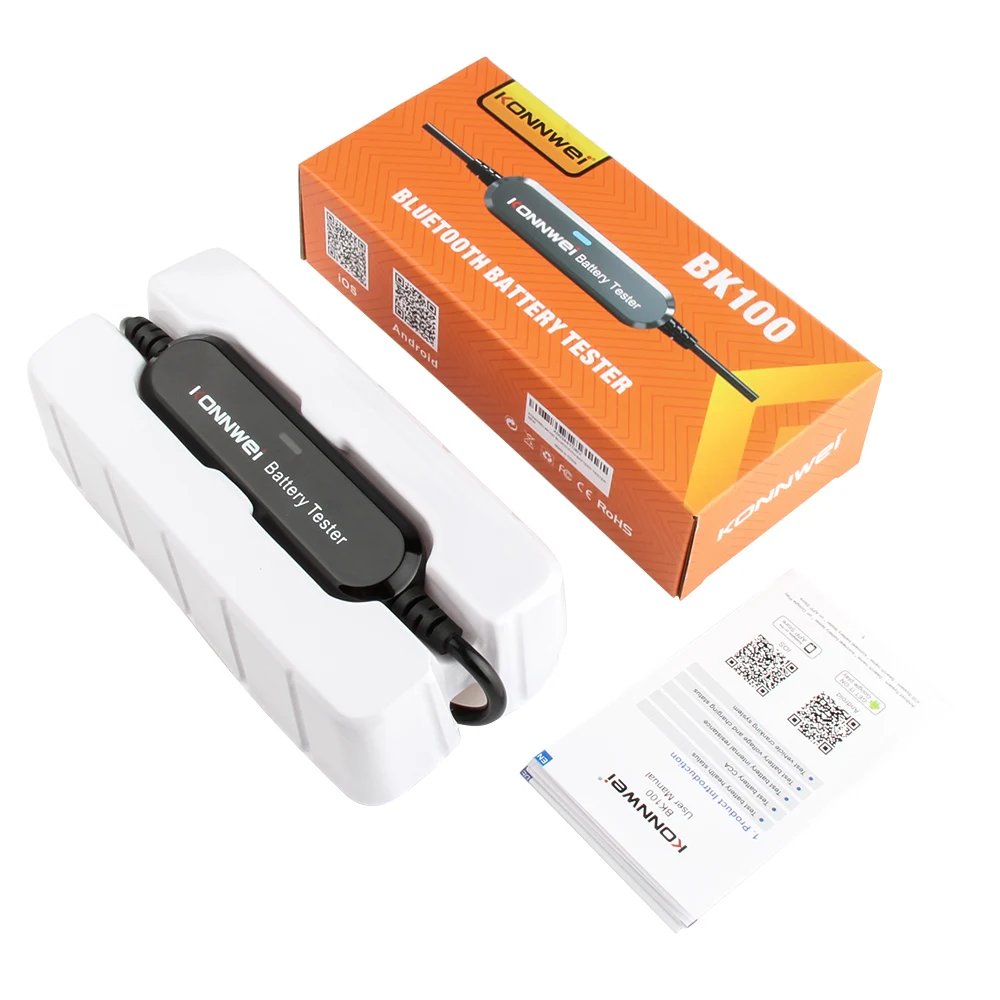 Беспроводной Тестер Аккумуляторов KONNWEI BK100 BT 100-2000 CCA 6 в 12 В |