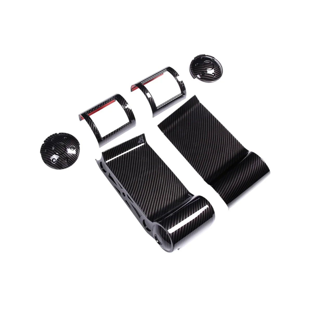 Черный карбоновый АБС-пластик для автомобильной приборной панели боковая рамка