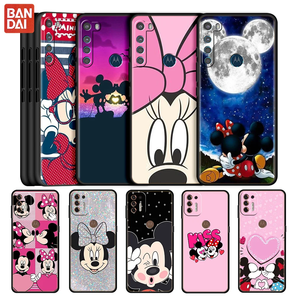 

Cartoon Mickey Mouse Case For Motorola Moto G30 G50 G60 G8 G9 Power One Fusion Plus E6s Soft Phone Coque Fitted Matte Funda Capa