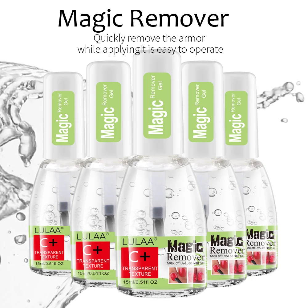 

15ML Nail Polish Remover Nail Polish Burst Gel Soak Off Nail Cleaner UV Semi-permanent Varnish Pusher Degreaser Nail Gel Remover