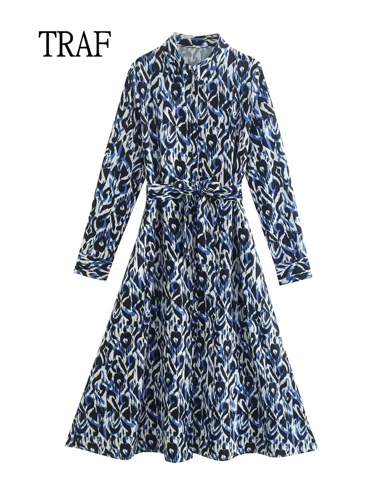 

Платье-миди женское длинное на шнуровке, с длинным рукавом