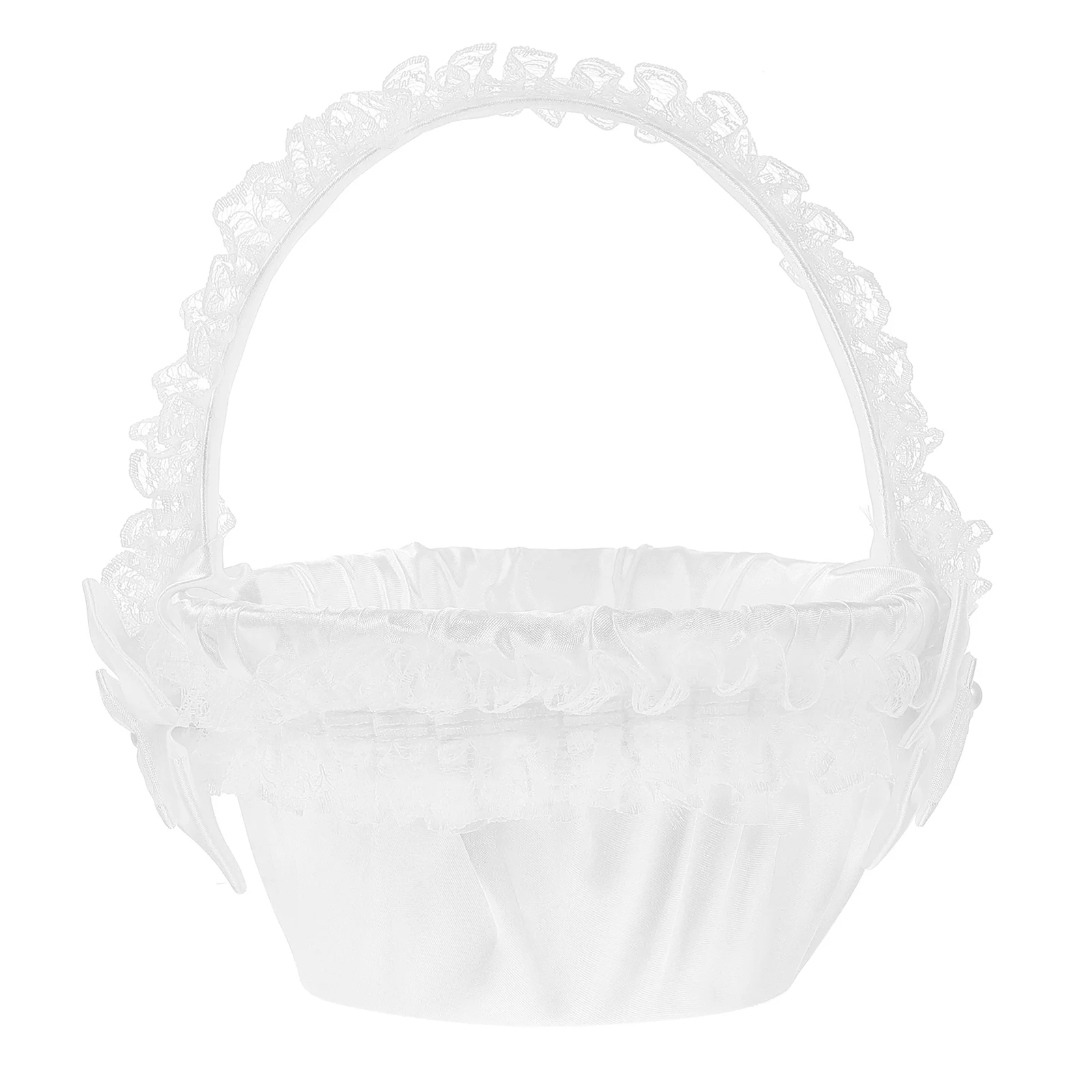 

Flower Child Wedding Basket Bowknot Decor Delicate Flower Girl Basket for Wedding
