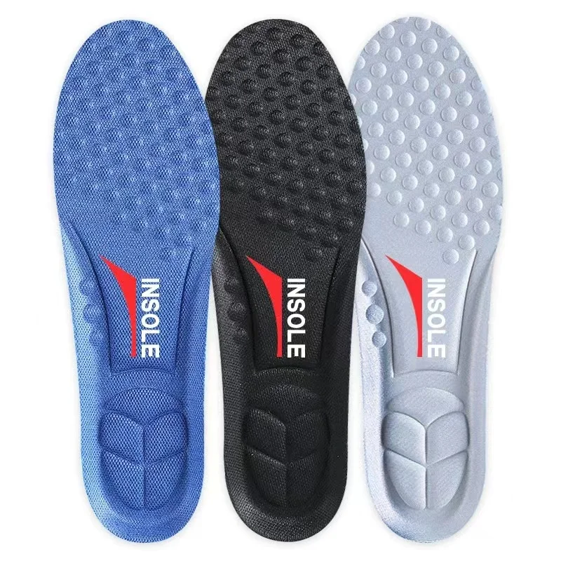 Купи New 1 Pair Sport Running Soft Insoles for Feet Comfortable Shock Absorption Massage Arch Support Shoes Sole Insole Men Women за 219 рублей в магазине AliExpress