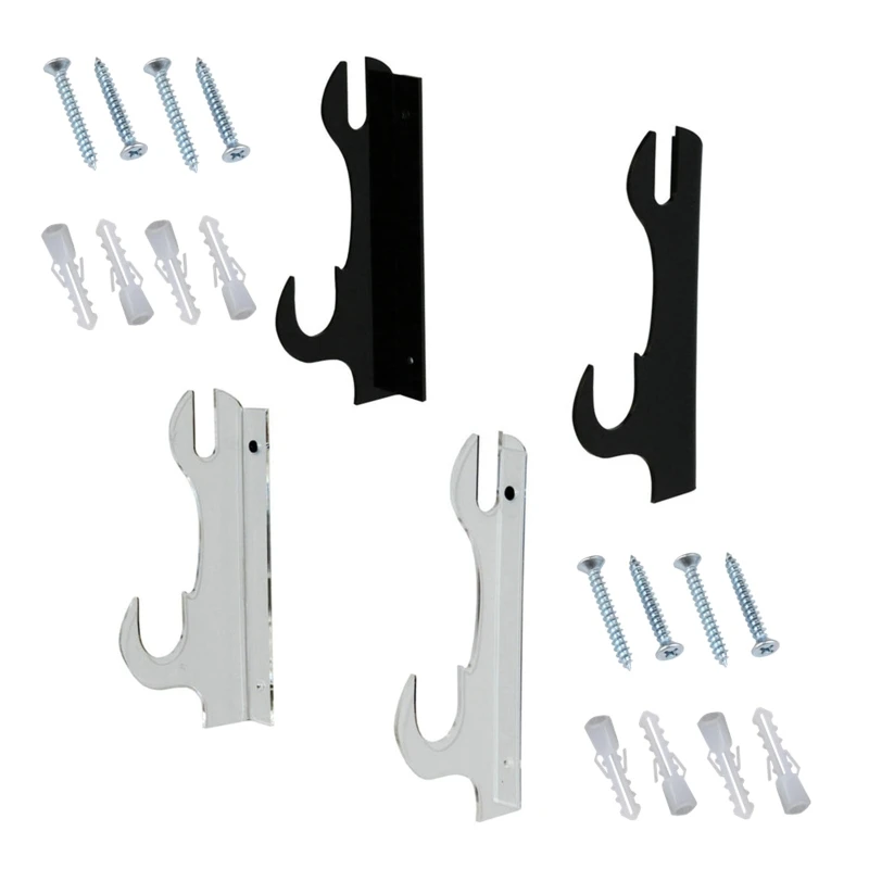 

29EF Wall Mounted Sword Hanger Holder 1Pair Double Layer Samurai Swords Storage Rack for Home Bedroom Living Room Decoration