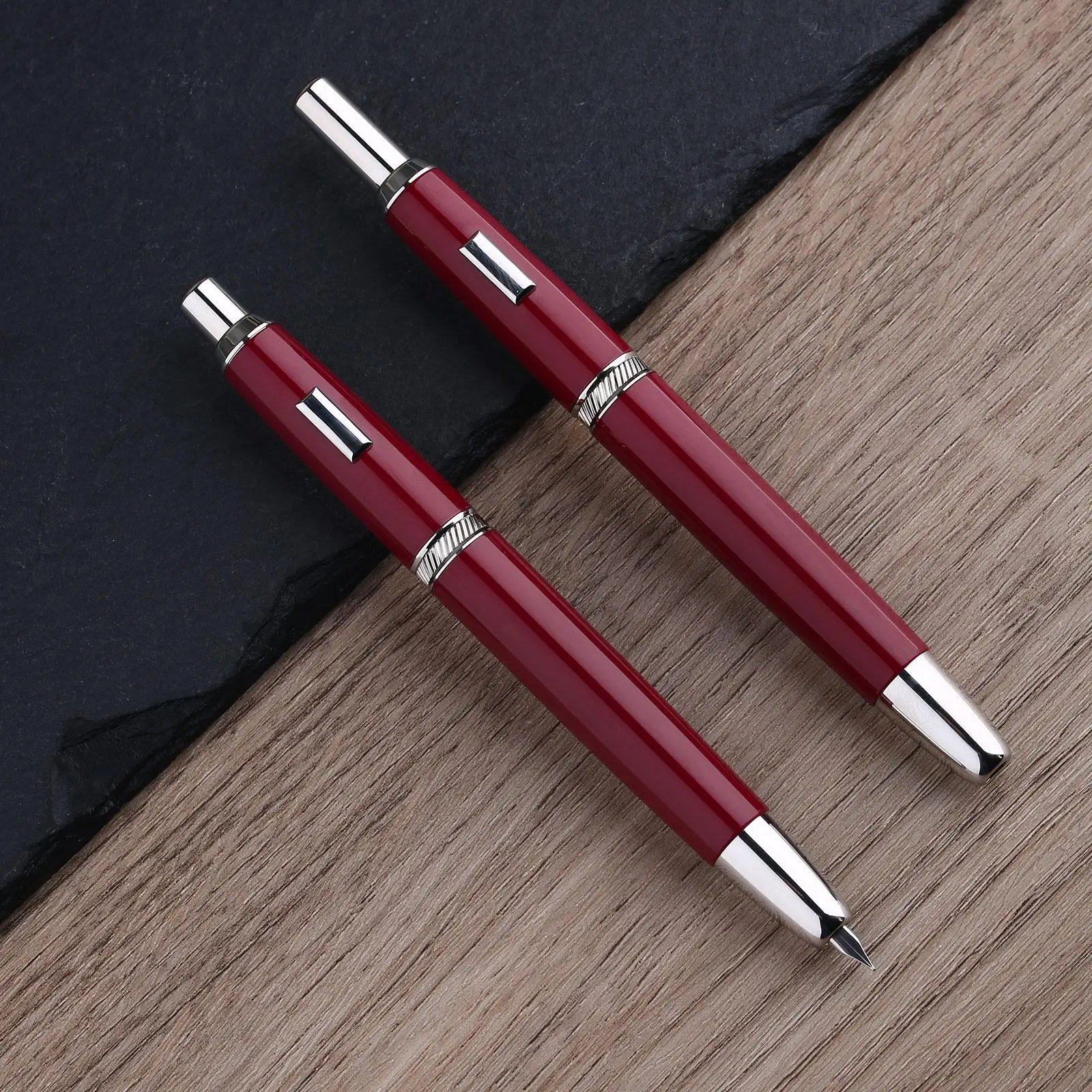 

Fountain Pen Press Type Ink Pen Retractable EF Nib Converter Filler Business Press Fountain Pen Retractable Extra Fine Nib