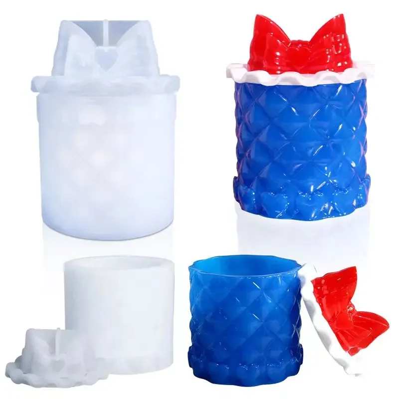 DIY кристаллическая форма для эпоксидной смолы коробка хранения лука силиконовая