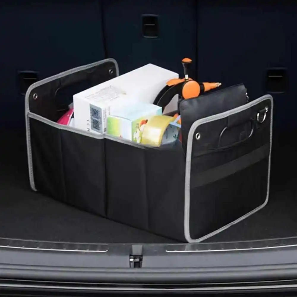 

Тканевый Автомобильный складной ящик из ткани Оксфорд, автомобильный водонепроницаемый складной ящик, ящик для хранения, сумка для хранения в багажнике автомобиля, ящик для хранения tesla model 3Y