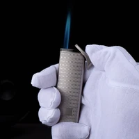 electroplated metal windproof lighter boutique high end gift cigarette cool mini butane gas lighter unusual torch accessories