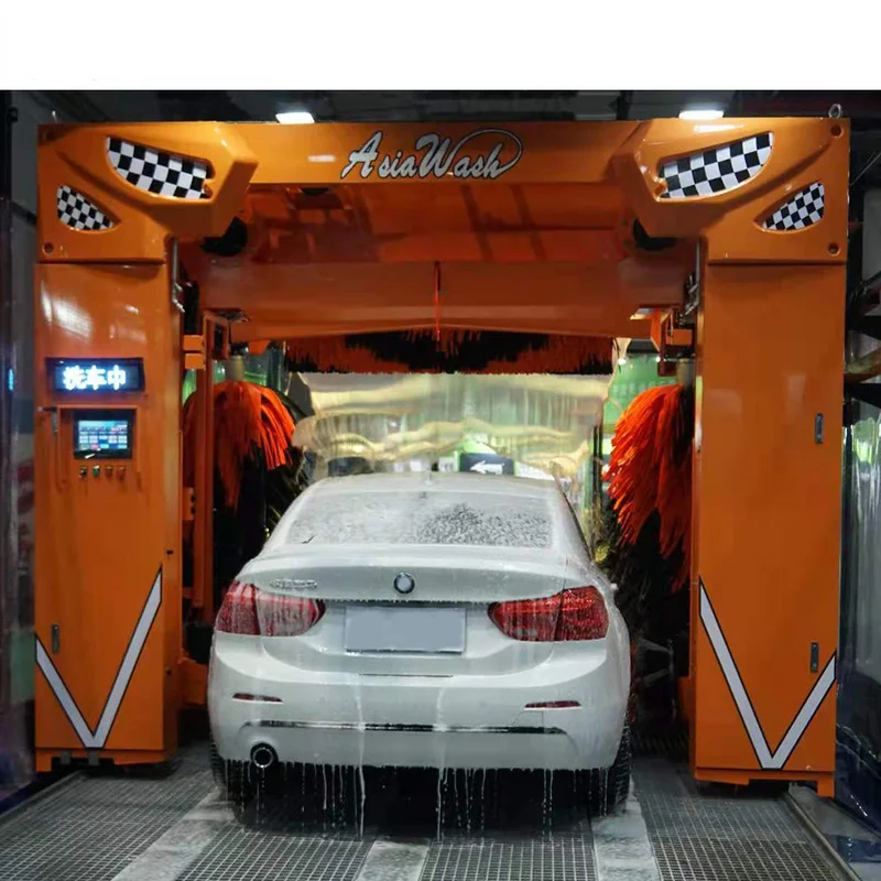 

Factory Price 2pcs Vertical Brushes Rollover Automatic Car Wash Machine Fully Automatic Five Brush Tipper Car Washing Machine