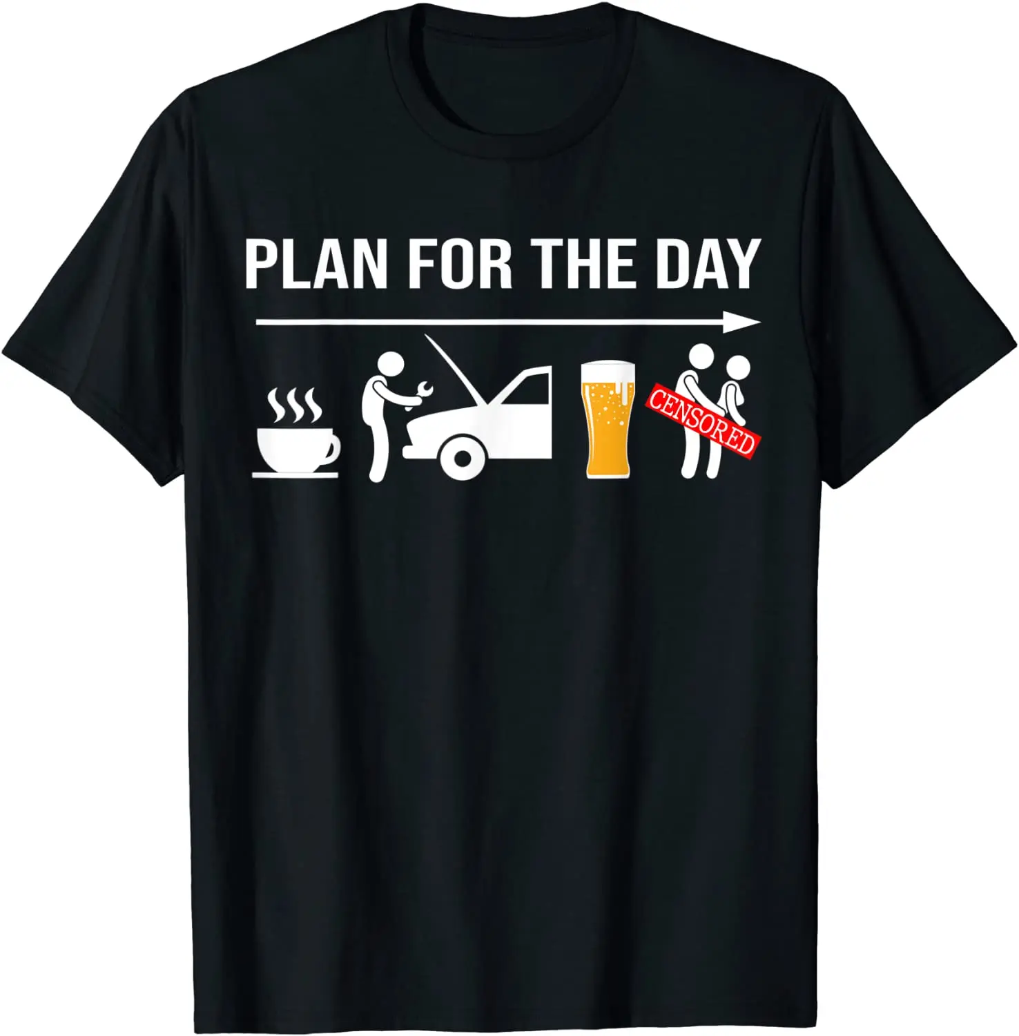 

Mens Gifts For Mechanics Funny Coffee Wrench Beer Adult Humor T-Shirt Brand Birthday Top T-shirts Men's Tops Shirt Birthday