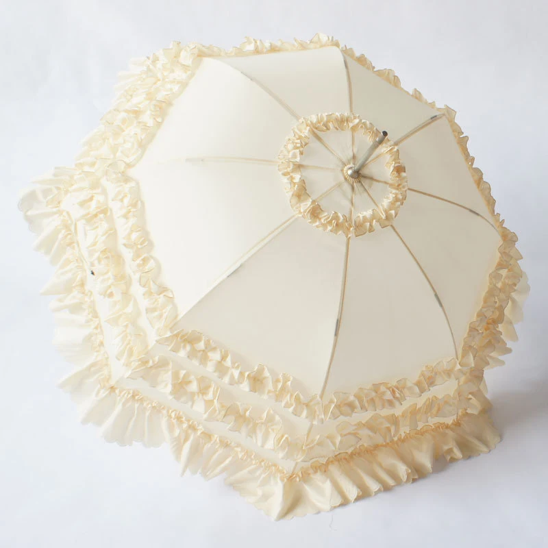 

Полуавтоматический кружевной зонт для свадьбы