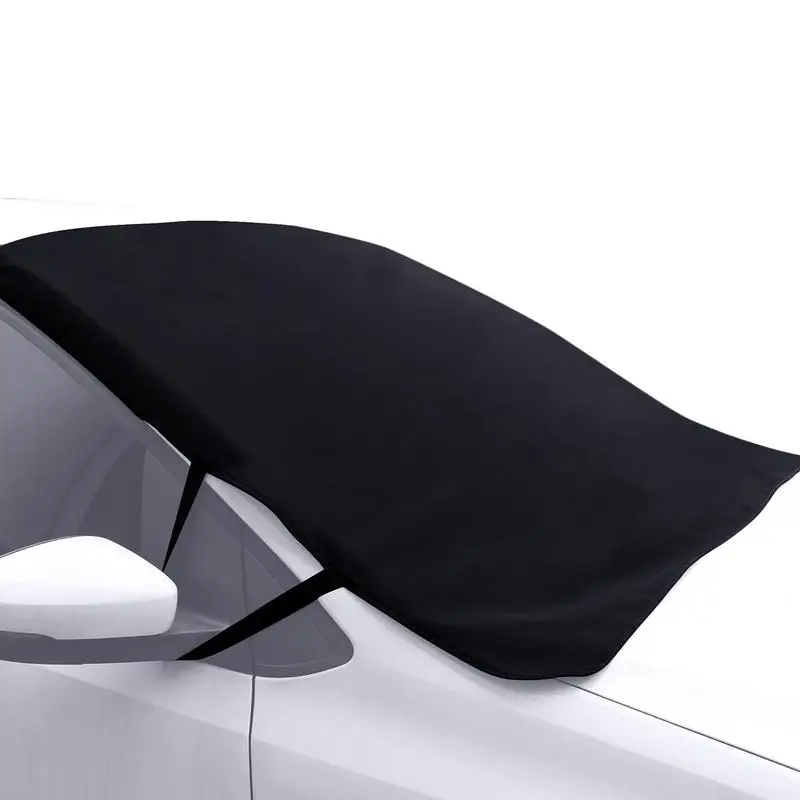 

Windshield Snow Cover | 75X 42.1 Inch 600D Oxford Fabric Adjustable Snow Cover | Universal Waterproof Front Screen Cover