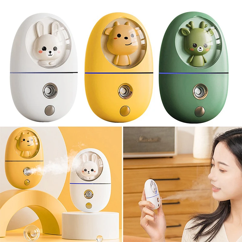 

35ML Portable Rechargeable Mini Facial Humidifier Face Nano Mist Sprayer Make Up Skin Moisturizing Hydration Nebulizer