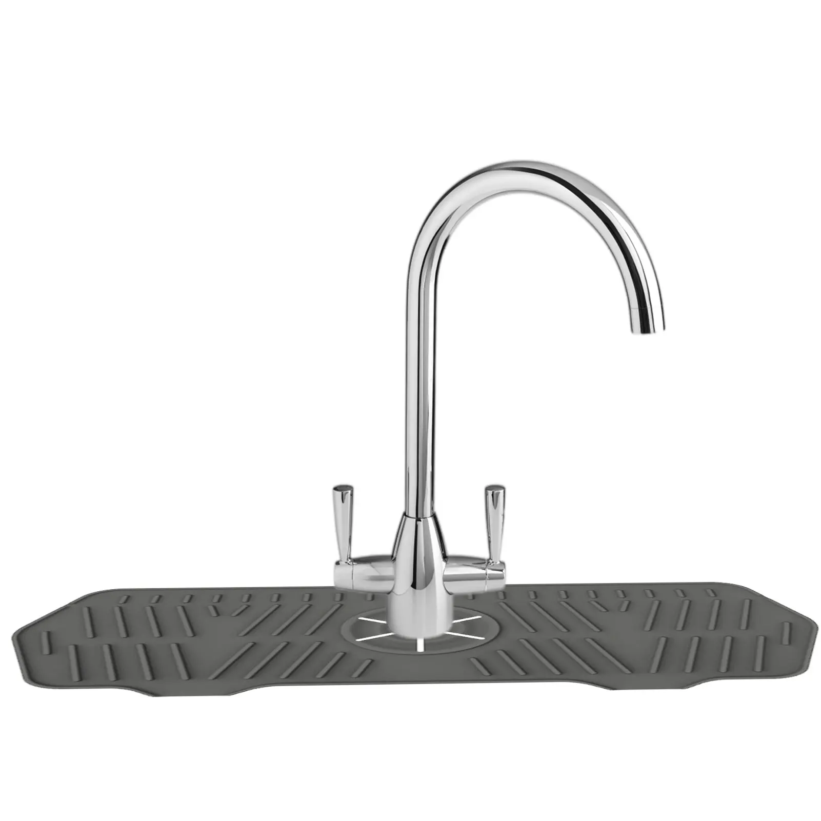 

Коврик для сушки кухонного смесителя, силиконовый дренажный вкладыш для раковины, с многофункциональной ручкой для смесителя, лоток